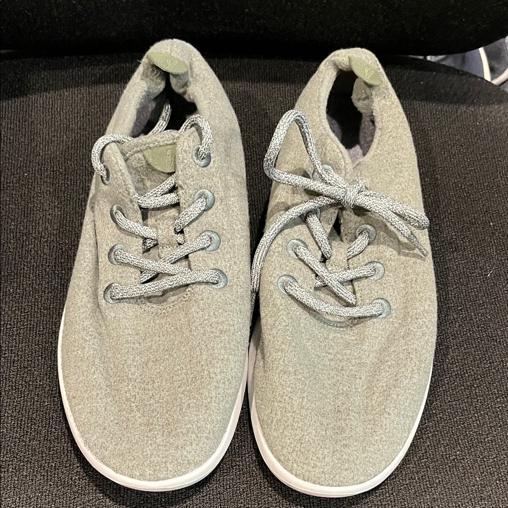 Allbirds Men Green / White Wool Runners Size 11